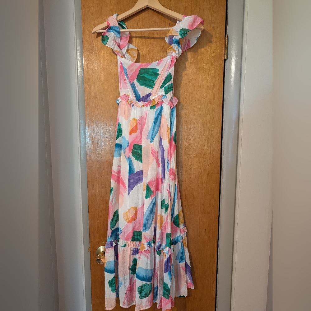 Colorful Midi Dress